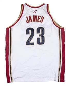 2003 LeBron James Signed Cleveland Cavaliers Home Jersey (UDA)